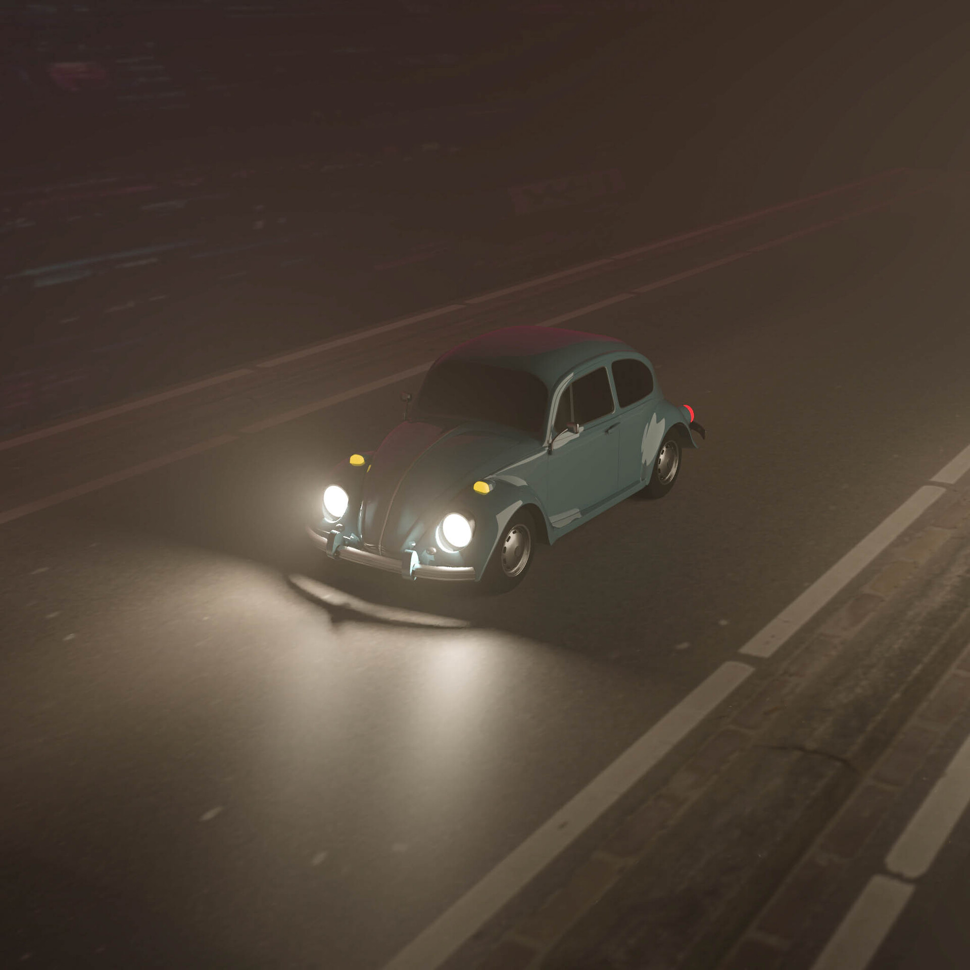 Volkswagen Beetle - Suman Budhathoki 3D Hard-Surface Modeling